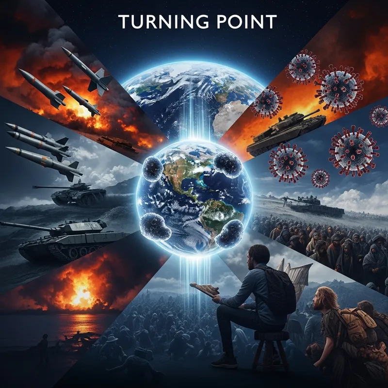 Global Perspectives: War, Pandemic, and Hope in Turning Point Album Artwork