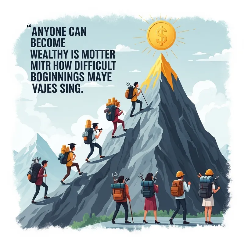 Anyone Can Become Wealthy: Overcoming Hard Beginnings