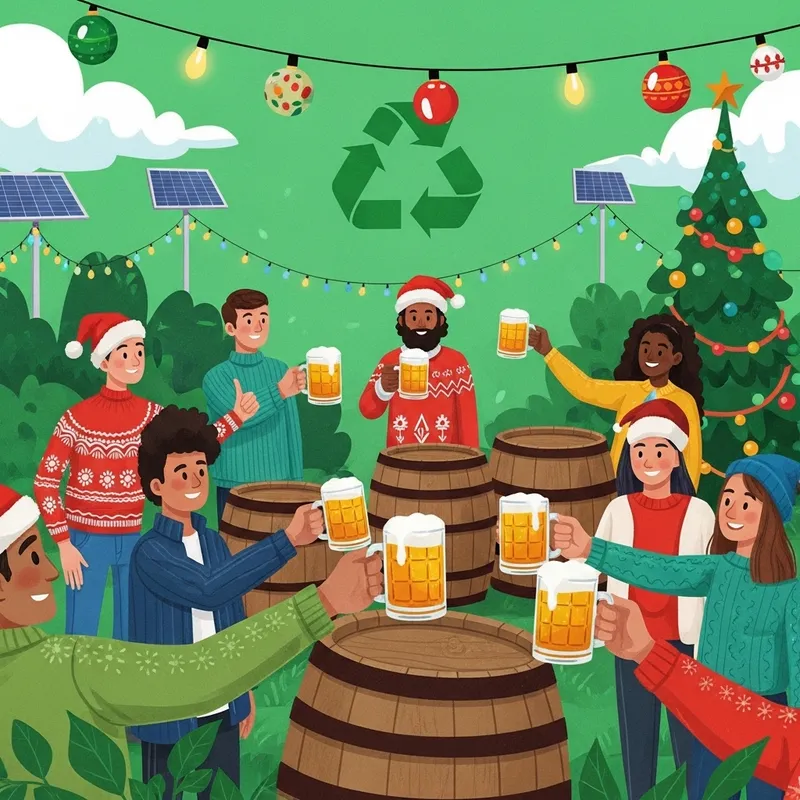 Eco-Friendly Christmas Cheers on Green Planet