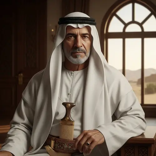 Public Figure in Traditional Arabian Attire | Authority and Nobility