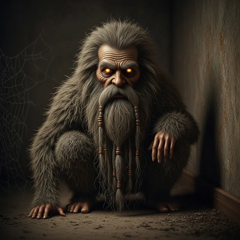 Frightening House Spirit in Slavic Folklore