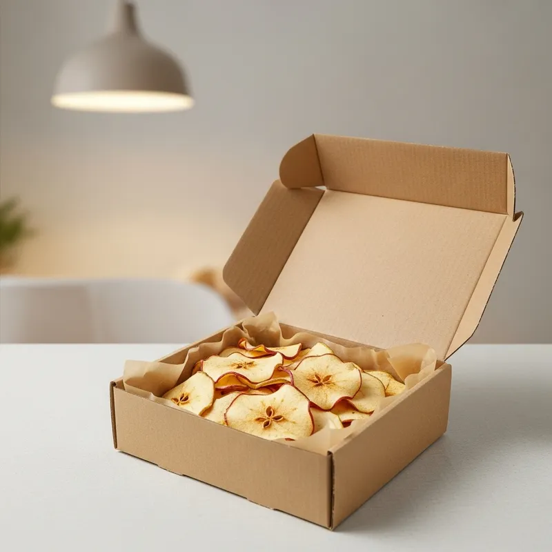 Delicious Apple Chips in Serving Box - Dine-In Ready Snack