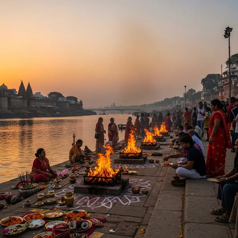 Hindu Funeral Rituals by the River