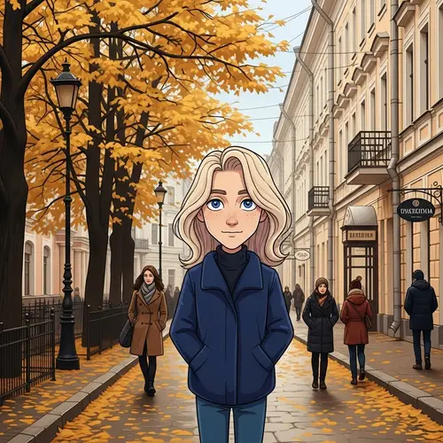 Autumn Stroll in Cartoon Saint Petersburg | Leonardo Dicaprio