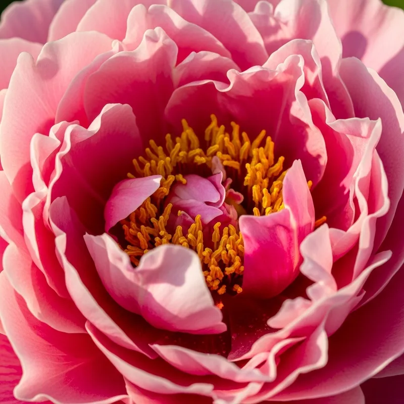 Beautiful Peony Rose Close-Up Shot