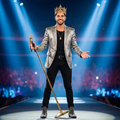 Disney Prince Pop Singer with Golden Crown