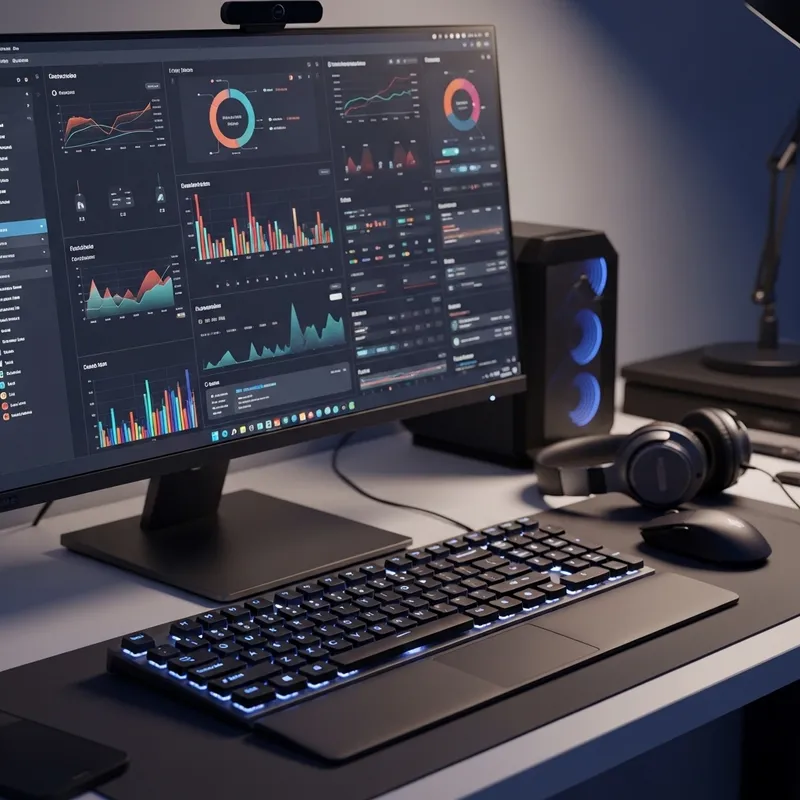 High-Resolution Computer Display for Colorful Charts