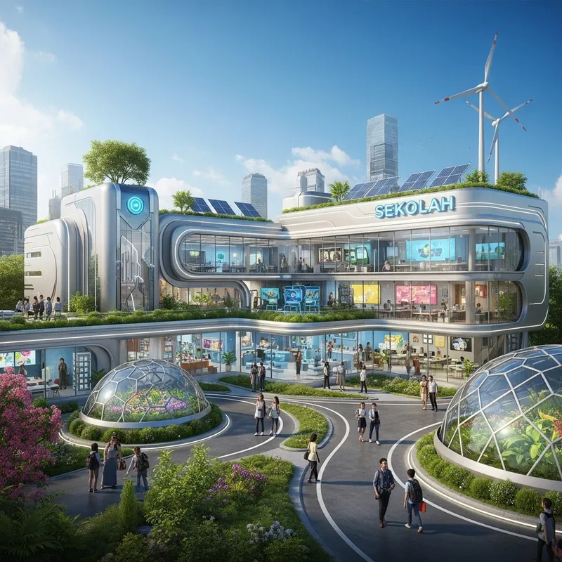 Futuristic Sekolah: Advanced Tech & Eco-Friendly Environment