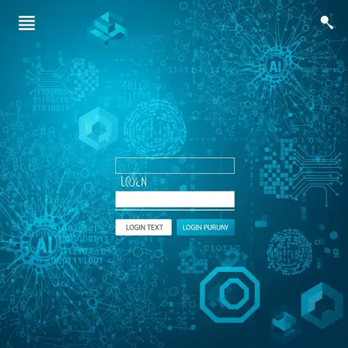 Modern Abstract AI Background Design with Neural Network Elements