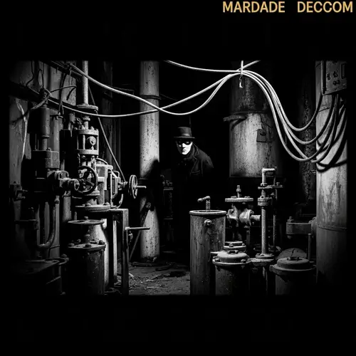 Mysterious Masked Figure - Noir Style Suspenseful Thriller