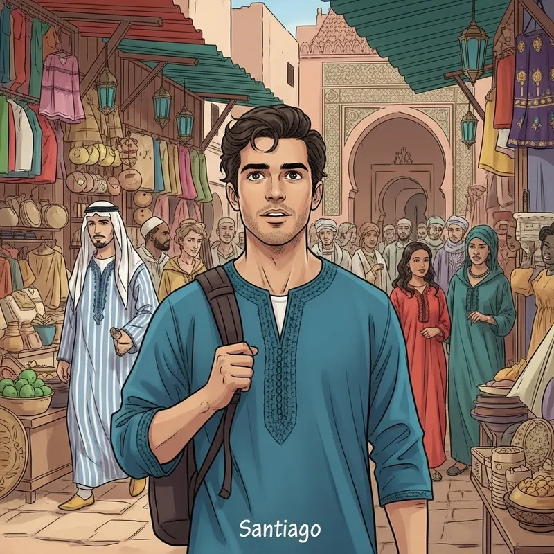 Santiago's Cultural Exploration in a Vibrant Marketplace