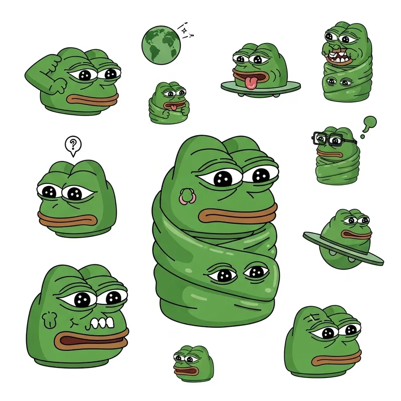 Pepe Metaverse: Playful Virtual World Illustration