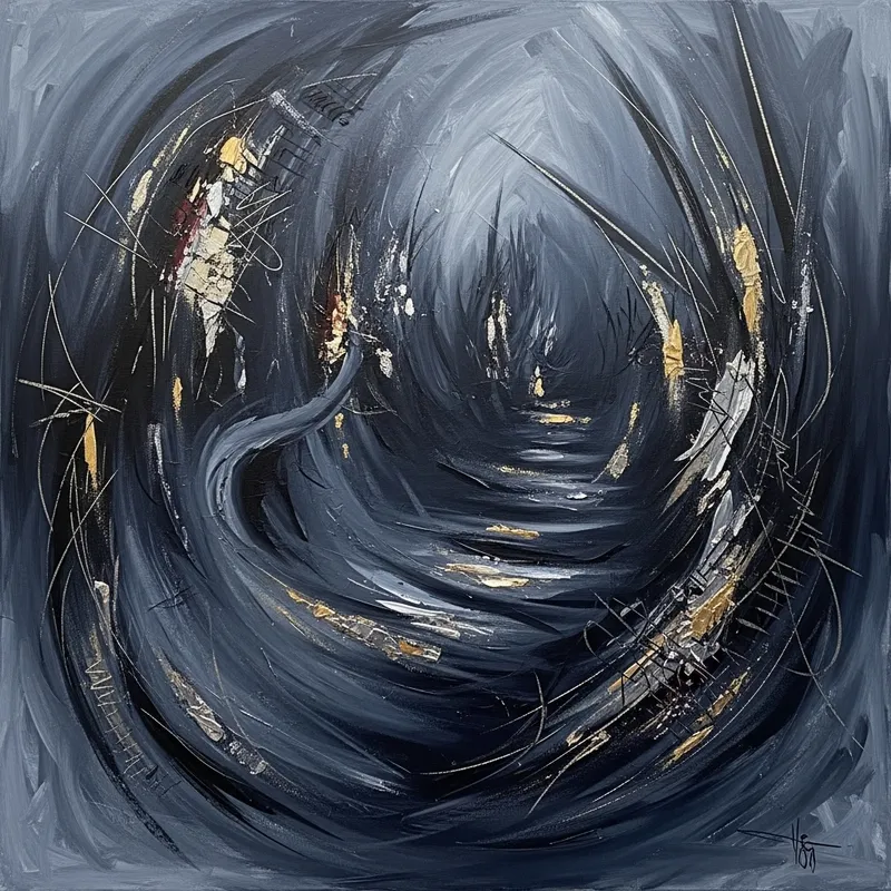 José Antonio Lozano Mystery: Abstract Scene of Intrigue