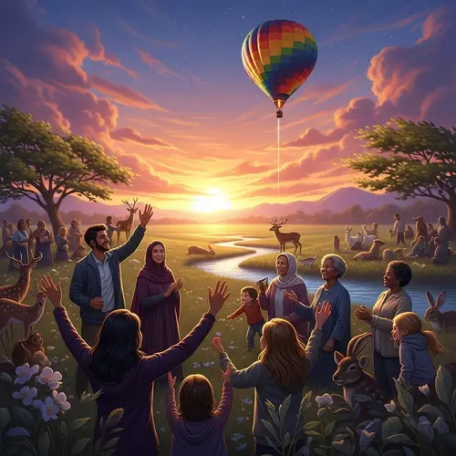 Happy End of the World: Joyful Celebration in Peaceful Setting