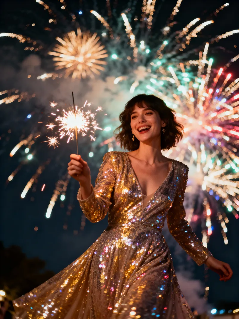 Celebrate New Year's with Sparkler and Fireworks Joy Celebrate New Year's with Sparkler and Fireworks Joy