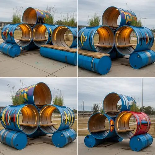 Unique Public Art Featuring Large Drums - Explore the Possibilities