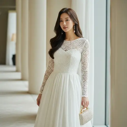 Elegant South Korean Model in Luxurious Hotel Setting