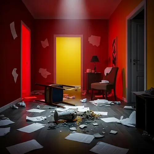 Intense Anger and Frustration in an Empty Room