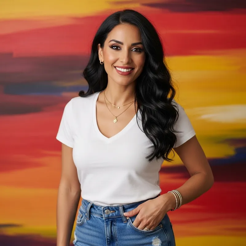 Beautiful Middle-Eastern Woman | Radiant Smile & Stylish Attire