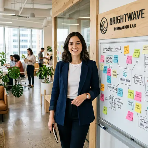 Confident Entrepreneur Portrait in Modern Workspace