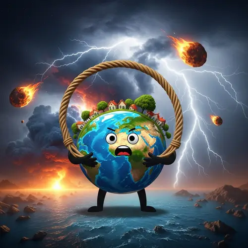 Polyester Round Sling Saving the World - A Unique Visual Scenario