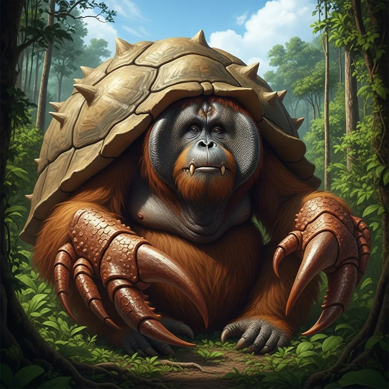 Orangutan Monster with Shell and Pincers Orangutan Monster with Shell and Pincers