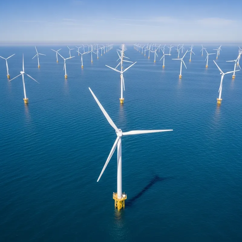 Futuristic Offshore Wind Power Plant | Renewable Energy