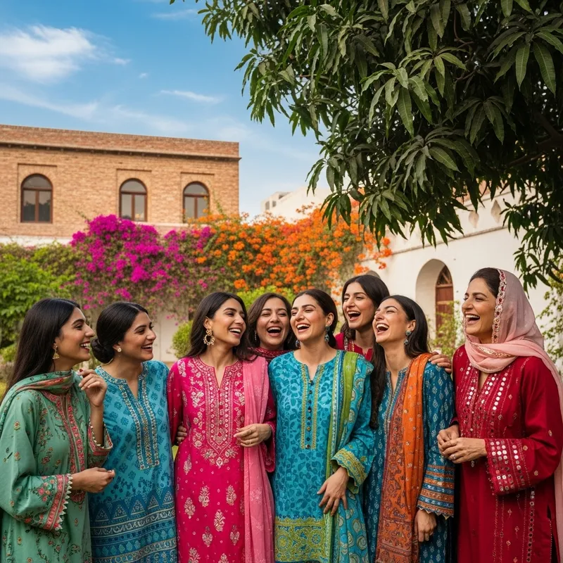 Pakistani Female Group | Joyful Gathering & Warm Friendship
