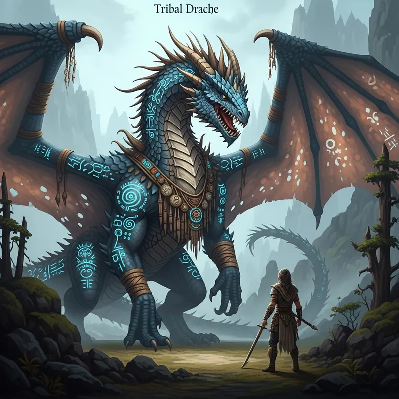 Tribal Drache 2000: A Colossal Dragon of Ancient Power