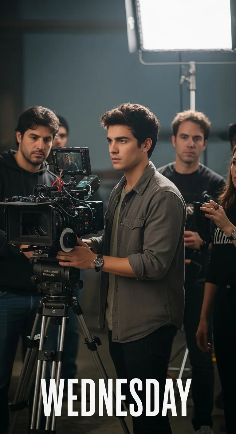 Manuel's Captivating Performance in 'Wednesday' Film Setup