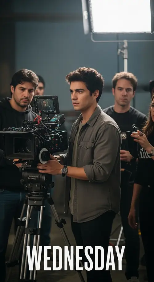 24-Year-Old Manuel Excels Filming 'Wednesday' with Talented Cast
