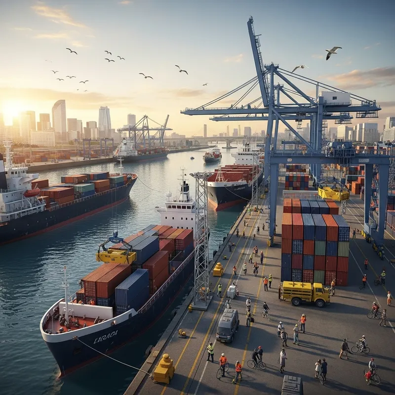 Dynamic Port Scenes: Process and Movement