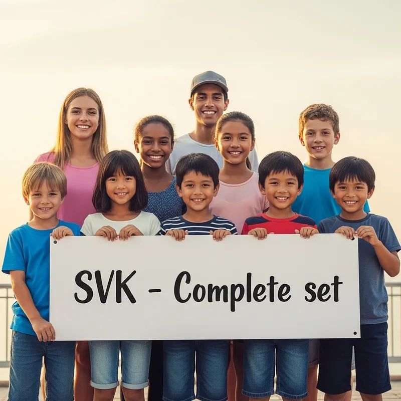Team of Boys and Girls Radiating Joy with SVK Complete Set