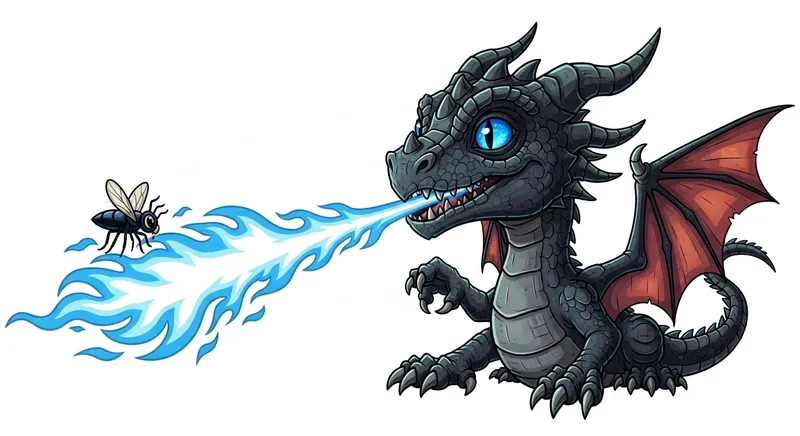 Curious Dark Juvenile Dragon Hunting Playful Fly Curious Dark Juvenile Dragon Hunting Playful Fly