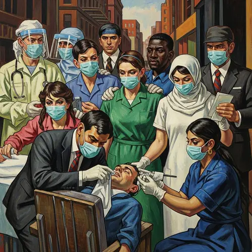 Diverse Frontliners Fighting Pandemic with Courage in City