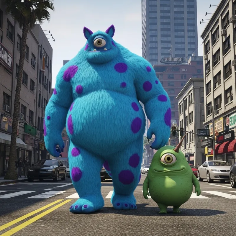 Monsters Inc in Grand Theft Auto 5