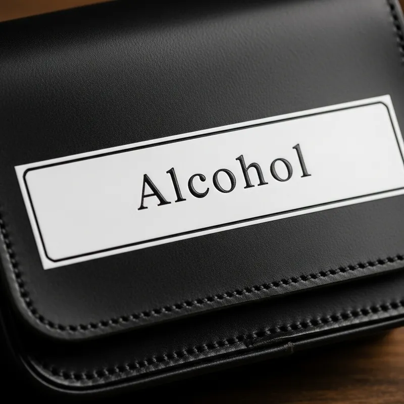 Alcohol Pocket | Stylish Black Leather Pouch Alcohol Pocket | Stylish Black Leather Pouch