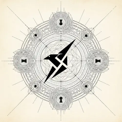 Intricate Dotwork Tattoo Design for Mystery Lovers