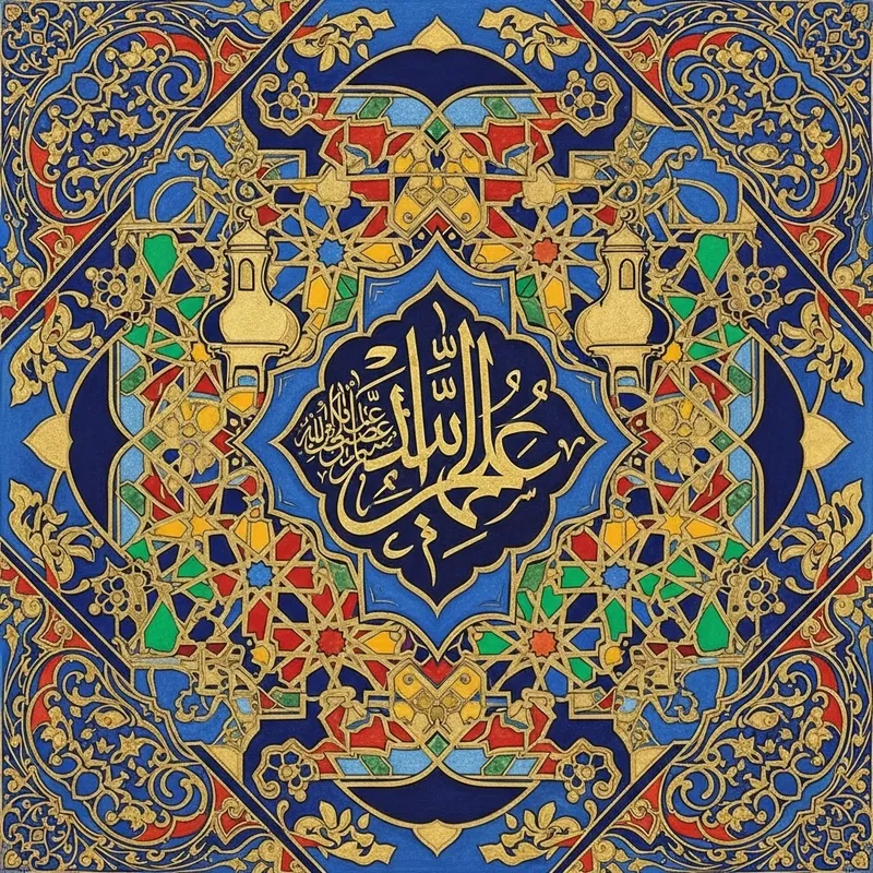 Islamic Tumnil Art: Intricate Sacred Designs