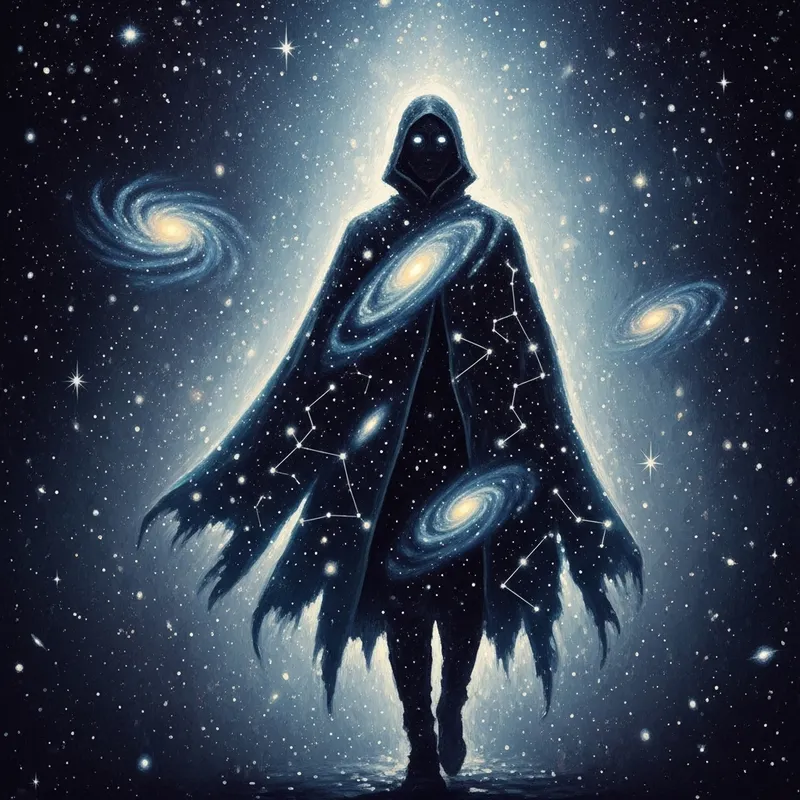 Starry Wanderer Painting | Impressionist Style