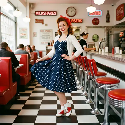 1950s Retro Diner Photo Shoot in the UK