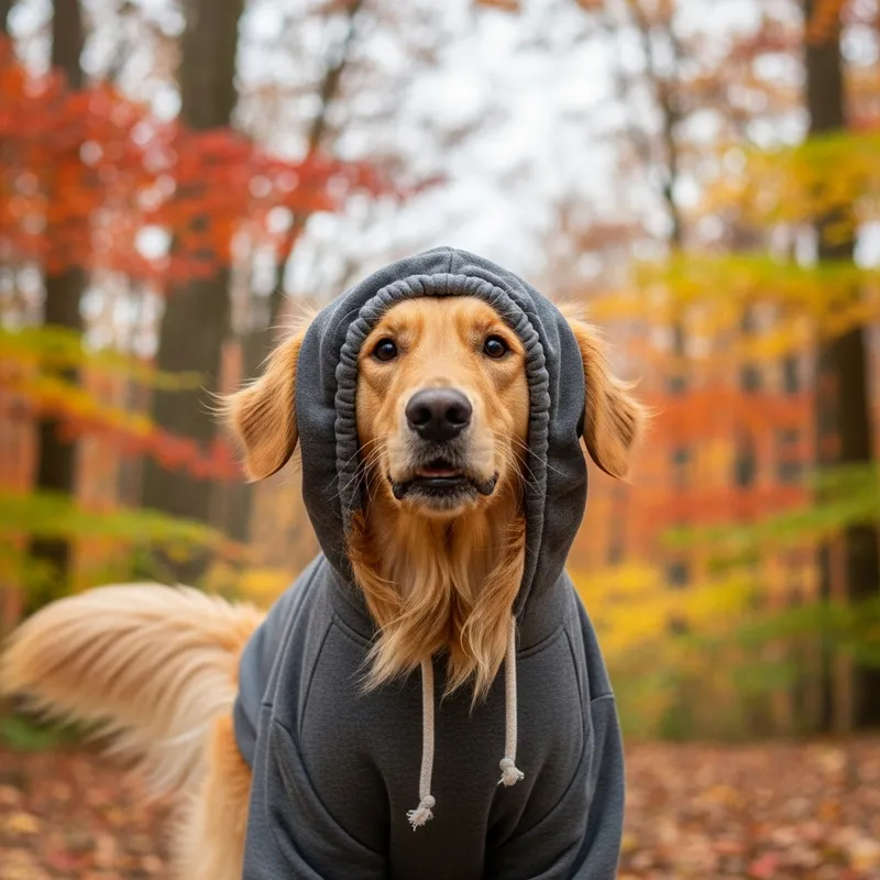Dog with Hood - Cute Canine in a Hood | Un Perro con Capucha