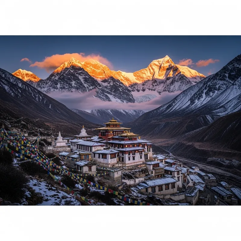 Vivid 8K Scenery of Secluded Monastery in the Himalayas