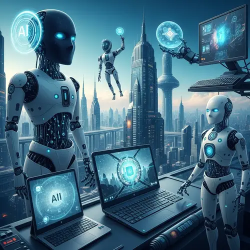 Futuristic AI Technology Imagined | Advanced Scene Exploration