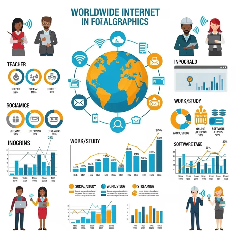 Internet Impact: How Internet Shapes Our Daily Lives - Infographic