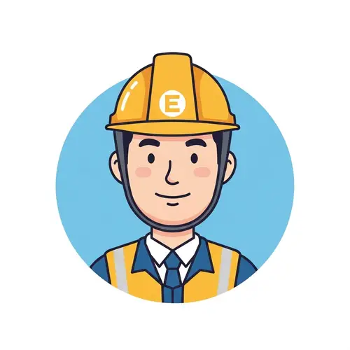 Friendly East Asian Engineer Avatar Illustration