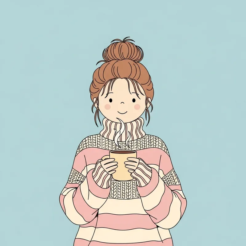Cozy Girl Minimalist Art Trend on TikTok