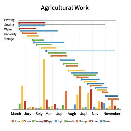 Agricultural Work Gantt Chart: Farming Season Activities Visualized