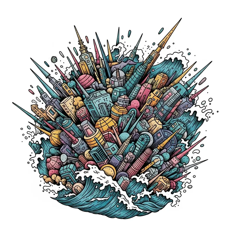 Abstract Chaos: Visual Representation of Lack of Structure