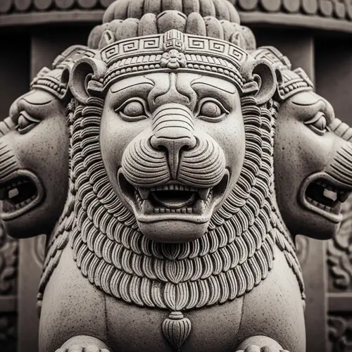 Ashoka's Lion Capital: Detailed High-Resolution Image